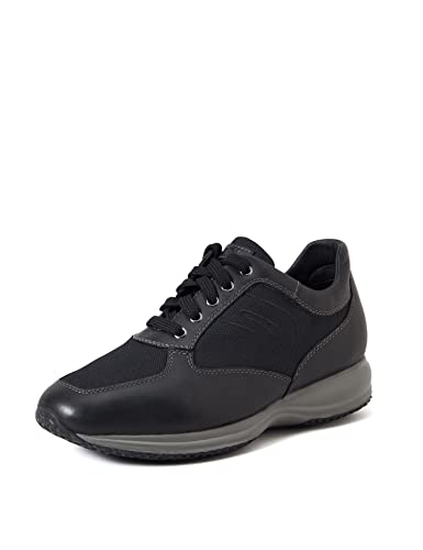Geox Herren Uomo Happy A Sneaker, Schwarz (Black C9999), 44 EU
