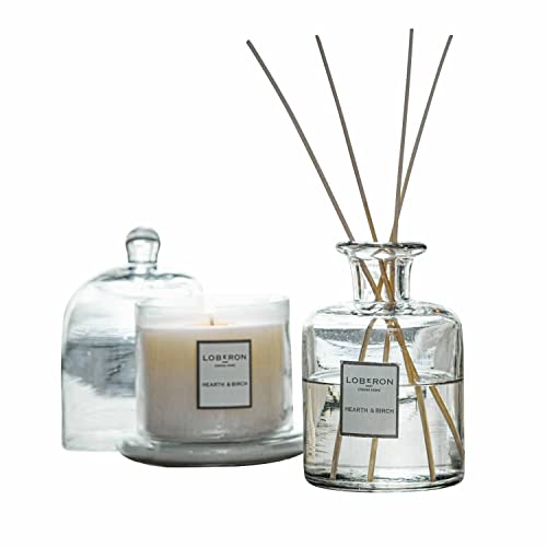 Loberon® Duftset Vanis, Glas, H/Ø ca. 8/13 cm, Hearth & Birch