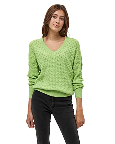 Peppercorn Damen Rosalia V-neck Curved V Ausschnitt Pullover, 3011 Opaline Gree, 48 EU