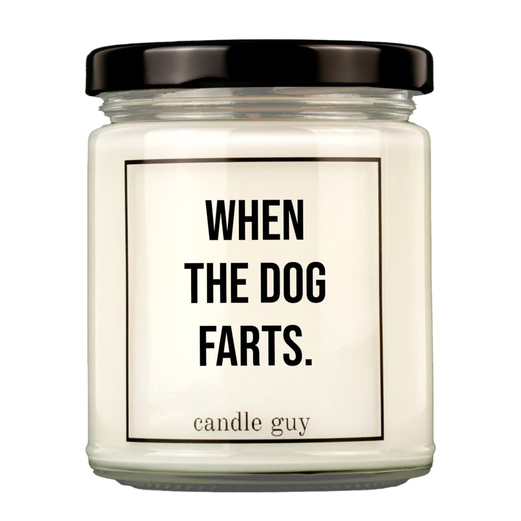 candle guy Duftkerze | When the dog farts. | Handgemacht aus 100% Sojawachs | 70 Stunden Brenndauer