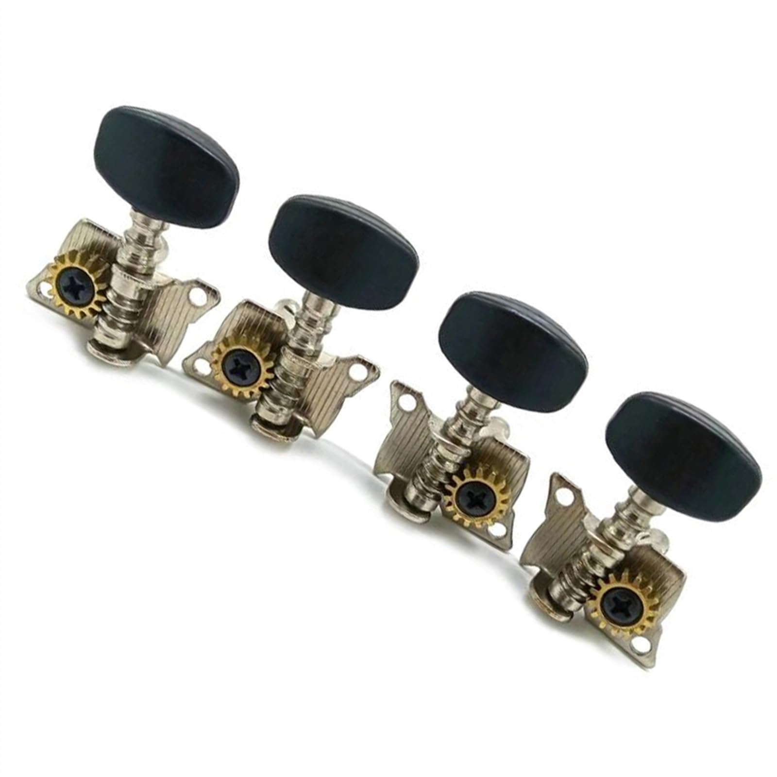 Strings Tuning Pegs Mechaniken Für Gitarre Gitarrenzubehör 4 Saiten Ukulele Gitarre Stimmschlüssel Stimmgeräte mit Stahlwirbeln Set