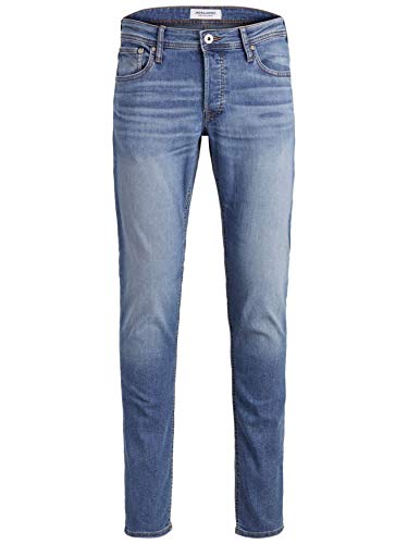 JACK & JONES NOS Herren JJIGLENN JJORIGINAL AM 815 NOOS Slim Jeans, Blau (Blue Denim Blue Denim), W30/L30 (Herstellergröße: 30)