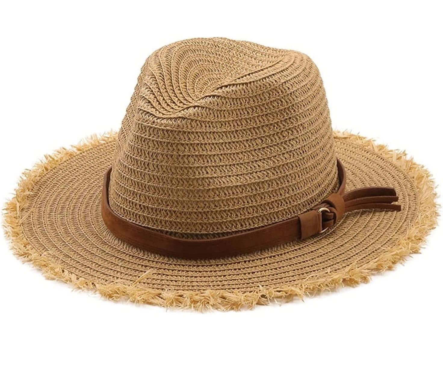 YIHANSS Sonnenhut Strandhut Sommerhüte Damen Panama Strohhut Fedora Strandurlaub Breitkrempiger Sonnenhut Strohhut Hüte