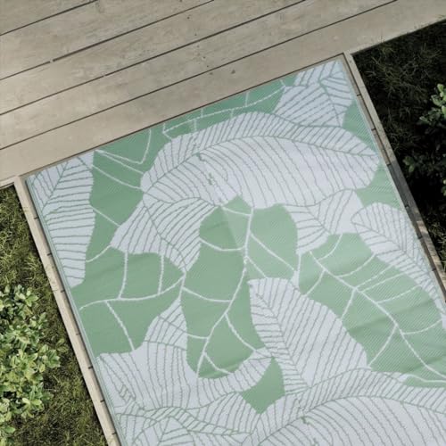 Juroupi Outdoor-Teppich Balkonteppich Carpet Outdoor Teppich Balkon Grün 120x180 cm PP - 368582