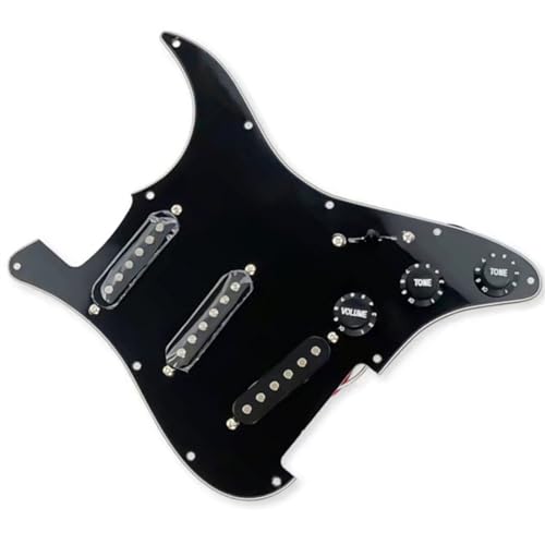 Standard-Pickguard-Tonabnehmer SSS E-Gitarre Single Pickup Schlagbrett Langlebiges Set Ersatzzubehör (Color : 2)