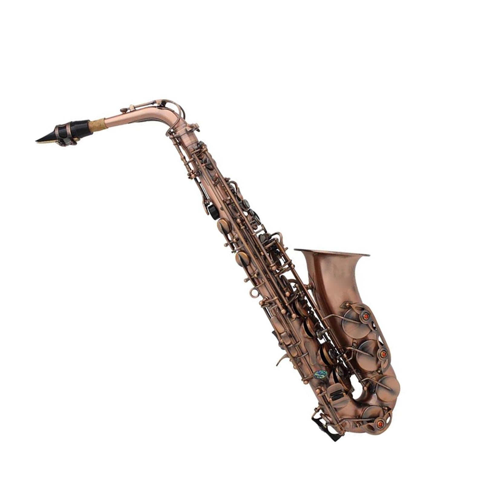 Professionelle Bronze Bend Eb Es-Altsaxophon Sax Key Carve Muster Mit Koffer Handschuhe Riemen Anfänger saxophon