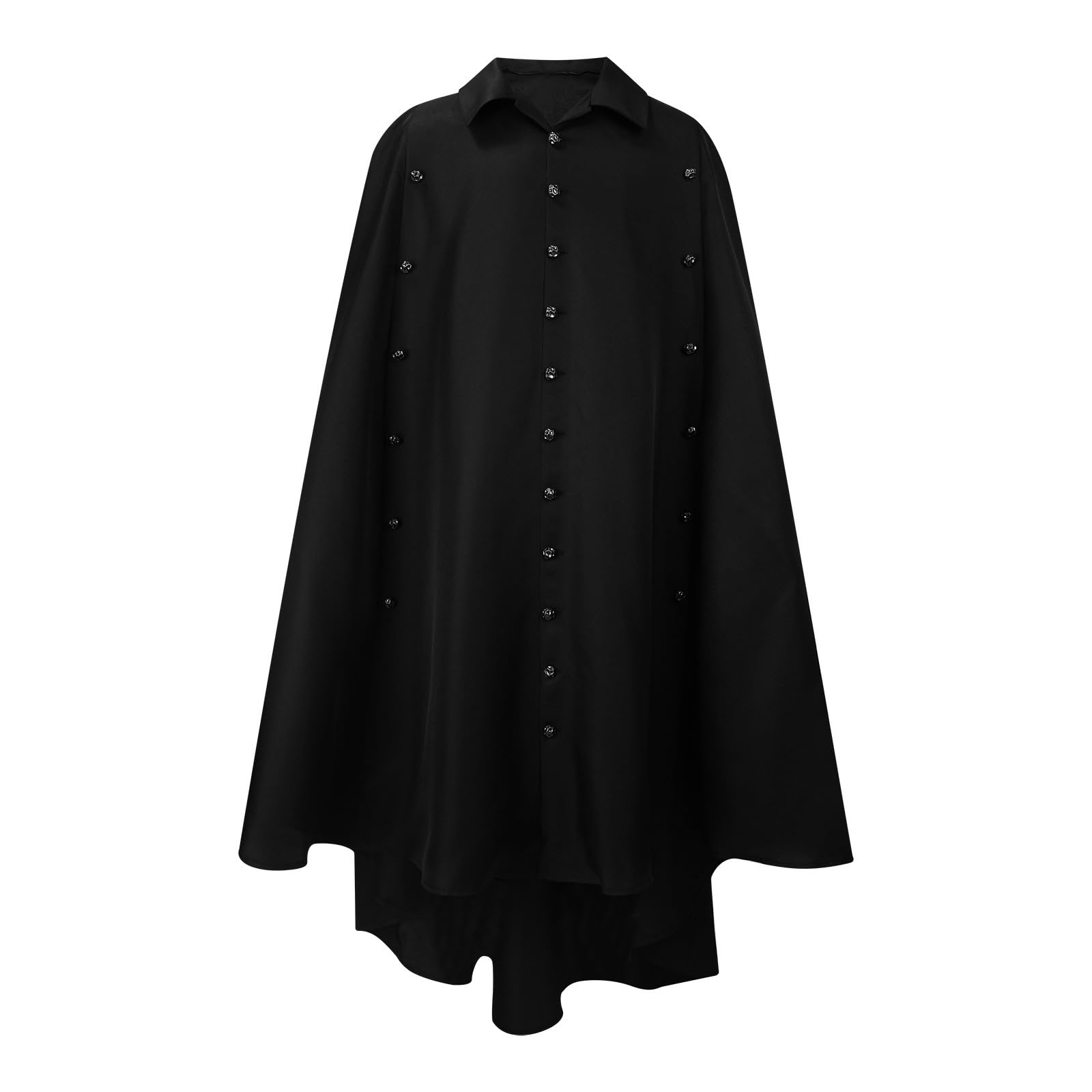 Mittelalter Kleidung Herren, Mittelalter Kostüm Herren, Umhang Herren Vintage Gothic Stil umhang Ohne Kapuze Große Größen Faschingskostüme Männer Umhang Halloween Karneval Cosplay Kostüme Erwachsene