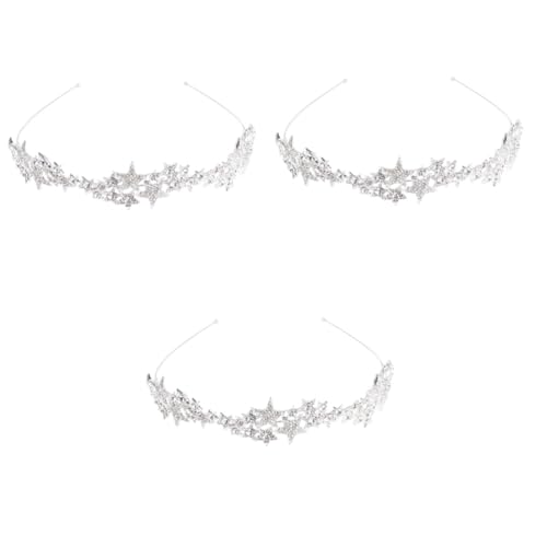 Diademe for Mädchen, 3 Stück, Diademe for Geburtstag des Königs, Diademe for Frauen, Brautdiadem, Barock-Diadem, Königin-Hochzeits-Kopfbedeckung, Vintage-Tiara, Retro-Tiara, Perlen-Tiara, Strass-Haars