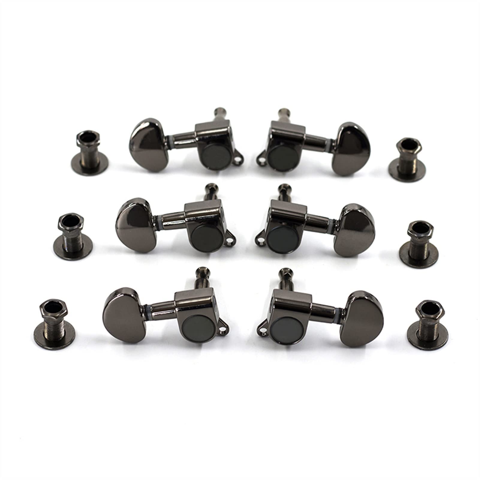 Voll Geschlossene Pegs Black Acoustic Guitar Knobs Stimmwirbel Mechaniken