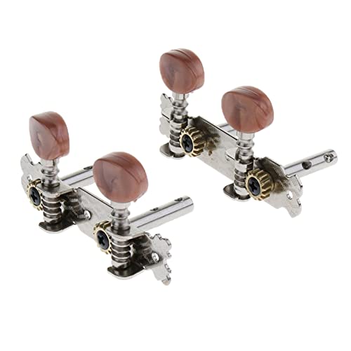 Gitarren Stimmwirbel 4x Gitarre Tuning Pegs Keys Maschinenköpfe Tuner Braun Für Ukulele Gitarre