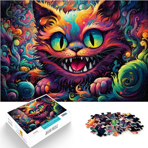 Puzzle für die Katze Alice. 1000-teiliges Holzpuzzle. Jedes Teil ist einzigartig – anspruchsvolles, unterhaltsames Spiel für die ganze Familie. 1000 Teile (50 x 75 cm)