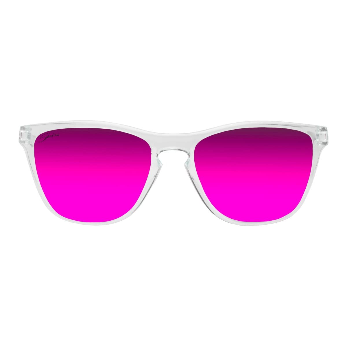 SIROKO - Polarisierte Sonnenbrille Blockout Volley - Transparent/Rosa Flamingo, Transparent/Pink Flamingo, Einheitsgröße