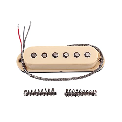 ZENGXUE Alnico 5 Guitar Bridge Single Coil Pickup 50mm / 52mm für E-Gitarren-Teile Humbucker Tonabnehmer Set (Color : 52mm)