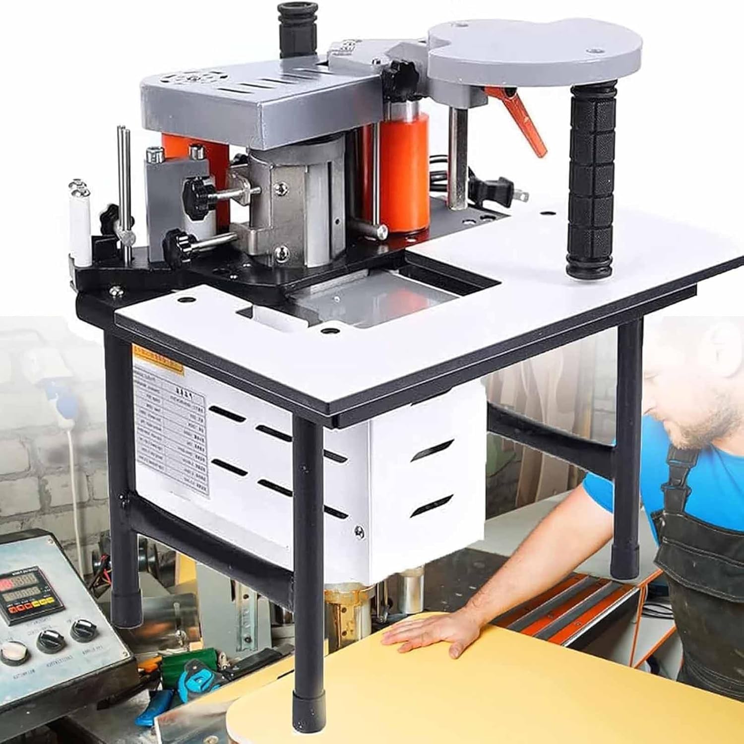 Kantenanleimmaschine, Kantenanleimmaschine, doppelseitiger Kleber, Holzbearbeitung, PVC-Kantenanleimmaschine, 10–60 mm Breite, Kantenanleimmaschine, Kurve, gerade Kantenanleimmaschine, Baube