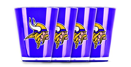 NFL Minnesota Vikings Insulated Acrylic Shot Glass Set of 4