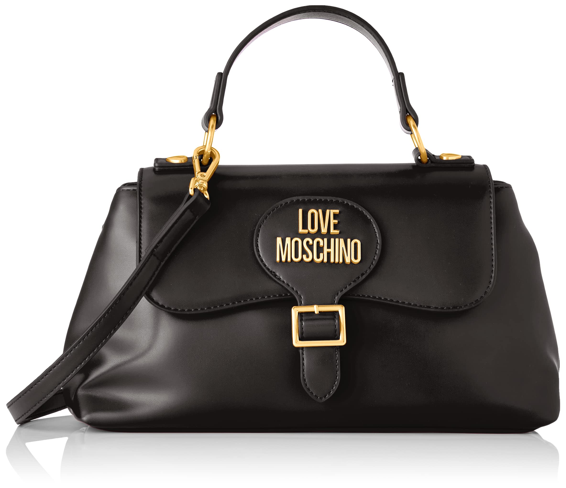 Love Moschino Damen Schultertasche, Schwarz