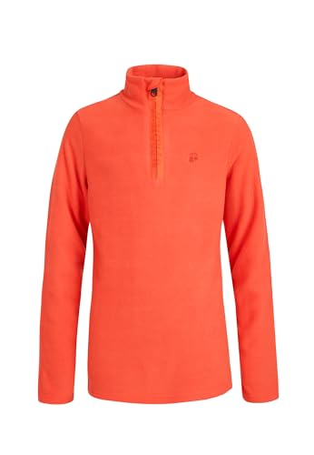 Protest Jungen Oberteil Mit 1/4 Reißverschluss PERFECTY JR Mit Kinnschutz Orange Fire 176