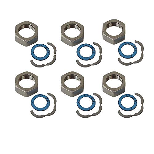 6 Stück Anschluss Set DN25-1 1/4'' für Edelstahl Wellrohr 3tlg. Verschraubung Solarrohr Solarleitung Fitting Montage