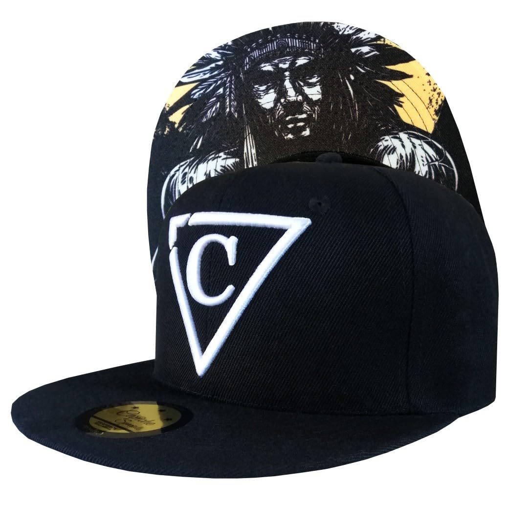 Capiche [99+ VARIATIONEN] Snapback Cap - Kappe - Baseball - Mütze - Herren - Black - Indianer - Chef - Führer - [Special] The Chief