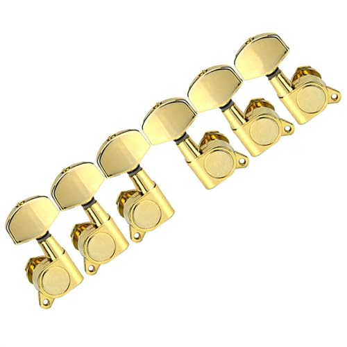 Strings Tuning Pegs Mechaniken Für Gitarre 3L3R Stimmgerät für E-Gitarre, Kopfplatte, vollständig geschlossenes Stimmgerät-Set mit Diamantgriff (Color : 3)