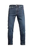 John Doe Taylor Monolayer XTM Motorrad Jeans Herren mit Protektoren Indigo 32/32