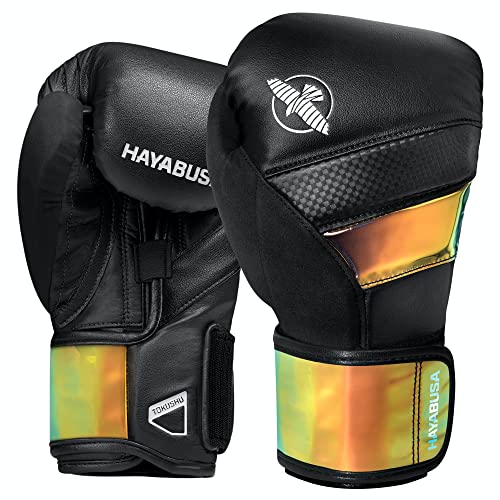 Hayabusa T3 Boxhandschuhe Boxhandschuhe Damen Herren - Schwarz/Schillernd, 10oz