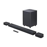 JBL Bar 1000 – 7.1.4-Kanal Soundbar für das Heimkino Soundsystem – Mit abnehmbaren Surround-Lautsprechern, MultiBeam, Dolby Atmos Surround Sound und DTS:X – Schwarz