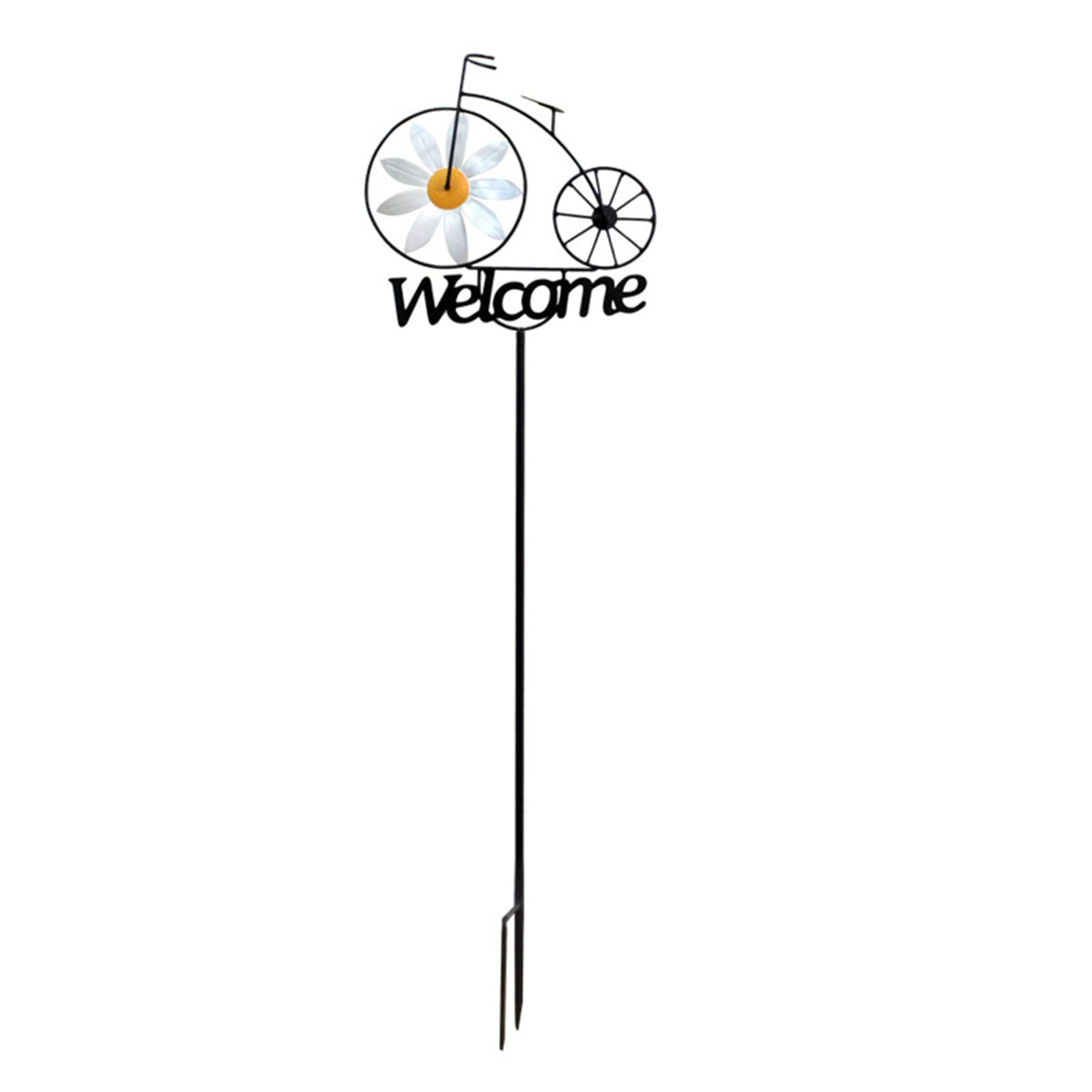 Bottone Outdoor Garden Welcome Stake Outdoor Flower Windmills Bicycles Spinner Garden Yard Windmühlen Dekorationen