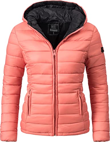 MARIKOO Damen Übergangsjacke Steppjacke Lucy Coral Gr. S