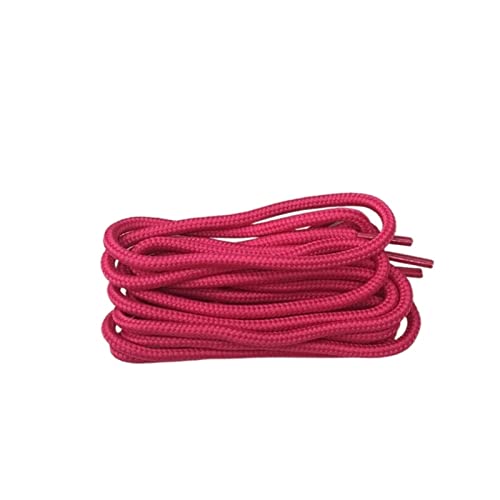 RybdaFDc Schnürsenkel, 1 Paar klassische, einfarbige, runde Schnürsenkel aus Polyester, Schnürsenkel for Sneaker, 21 Farben, 70 cm, 90 cm, 120 cm, 150 cm(Rose red,70cm)