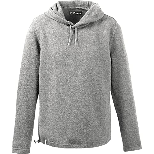 Mufflon Herren Kapuzenpullover Mu- Kamir W50 Fog hellgrau - XXL