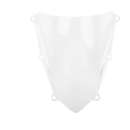 HSAJFEB Motorrad Double Bubble Windschutzscheibe Motorrad Windschutzscheibe Verkleidungsabweiser Für CBR600RR CBR 600 RR 600RR F5 2007-2012 Windschild(Clear)