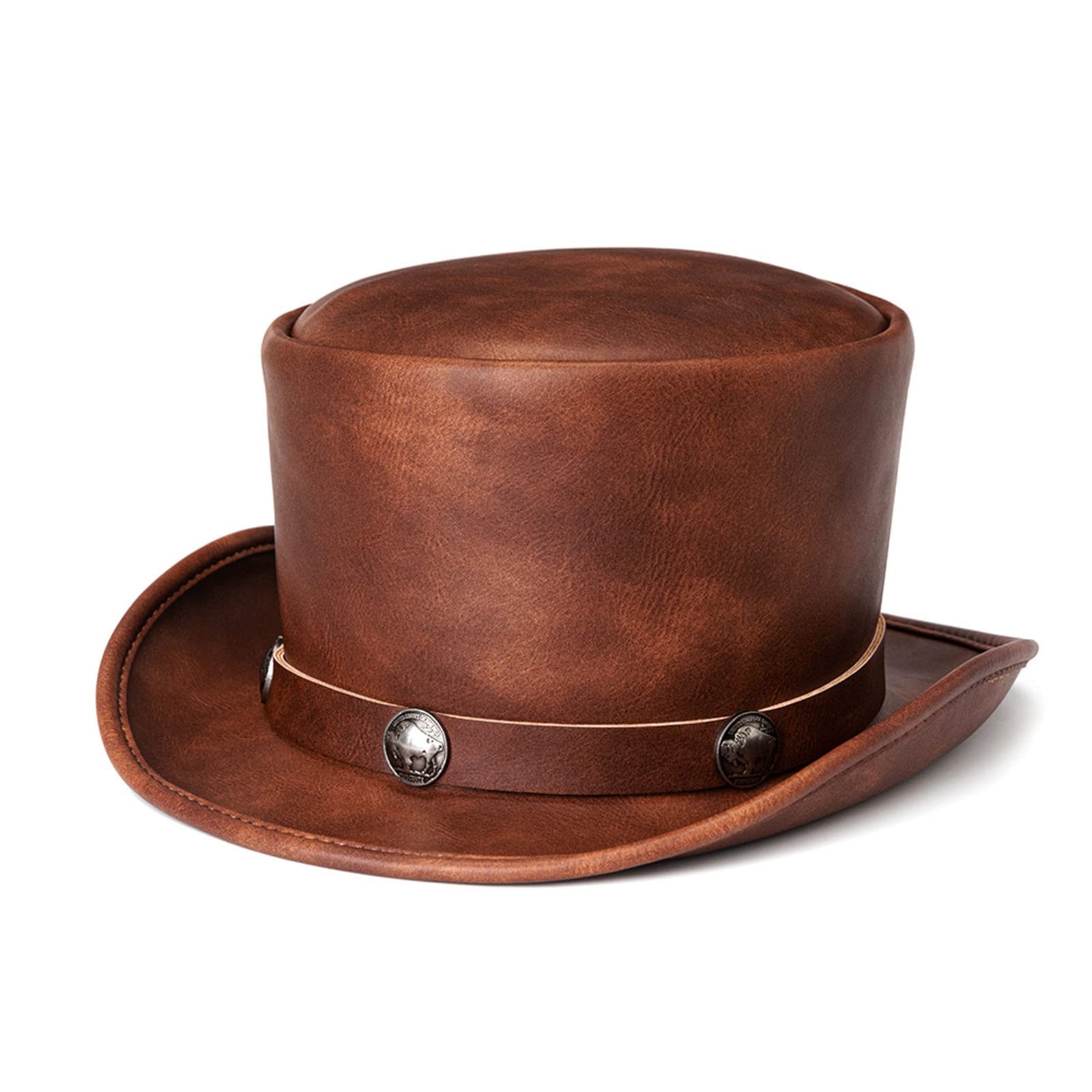 PU Pork Pie Hat Gay BowlerHat Performed Hat