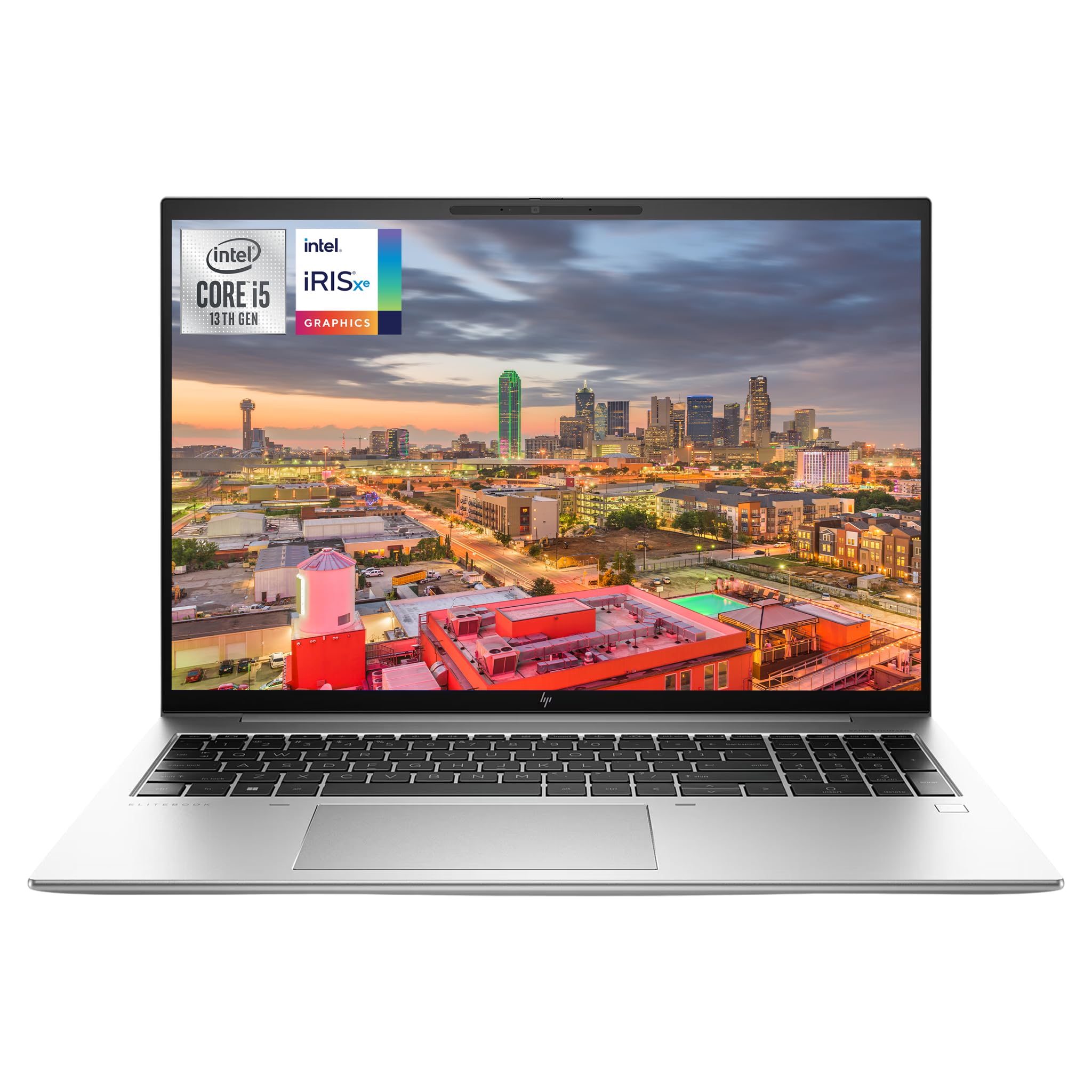 HP Elitebook 860 G10 Laptop, 16" WUXGA IPS Display, 12th Gen Intel Core i5-1335U, 64 GB DDR5 RAM, 1 TB PCIe SSD, Intel Iris Xe, Fingerprint Reader, QWERTZ Tastatur, Windows 11 Pro, Silber