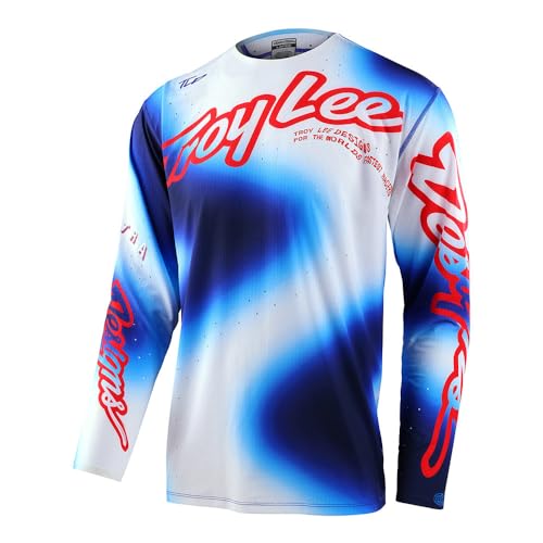 Troy Lee Designs Herren Motocross-Trikot, Bianco, Large