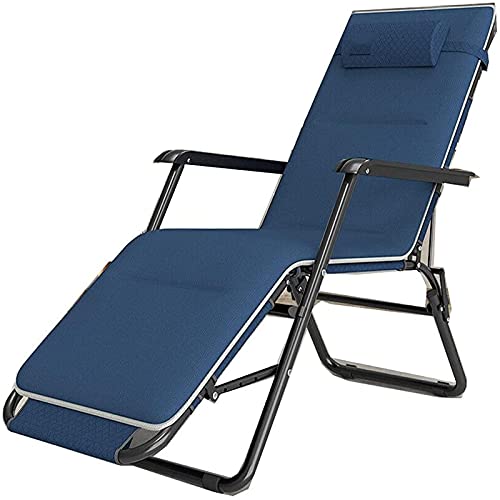 YTGDBDG Gartenliege Zero Gravity Loungesessel Outdoor Casual Relaxsessel mit Kissen + Baumwollpolster