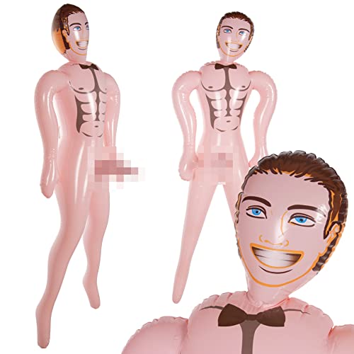 Die TOY BOY Gummipuppe mit winzigem Penis ca. 155 cm SUGAR DADDY Geschenk JGA Sexy Man Erotik Liebespuppe mit Glied, Haare, Muskeln