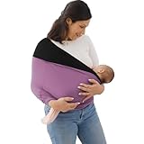 Mamas Bonding Comforter Babytrage, Verstellbare Babytrage Für Neugeborene Bis 22,7 Kg, Leichte Babytrage Mit Brustgurt Für Mama Und Papa (B,115 * 73cm)