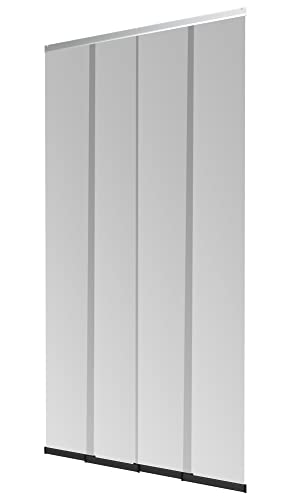Windhager PLUS Fliegengitter Türvorhang COMFORT, Lamellenvorhang, Insektenschutz Vorhang, 120 x 250cm, Alu, 04550