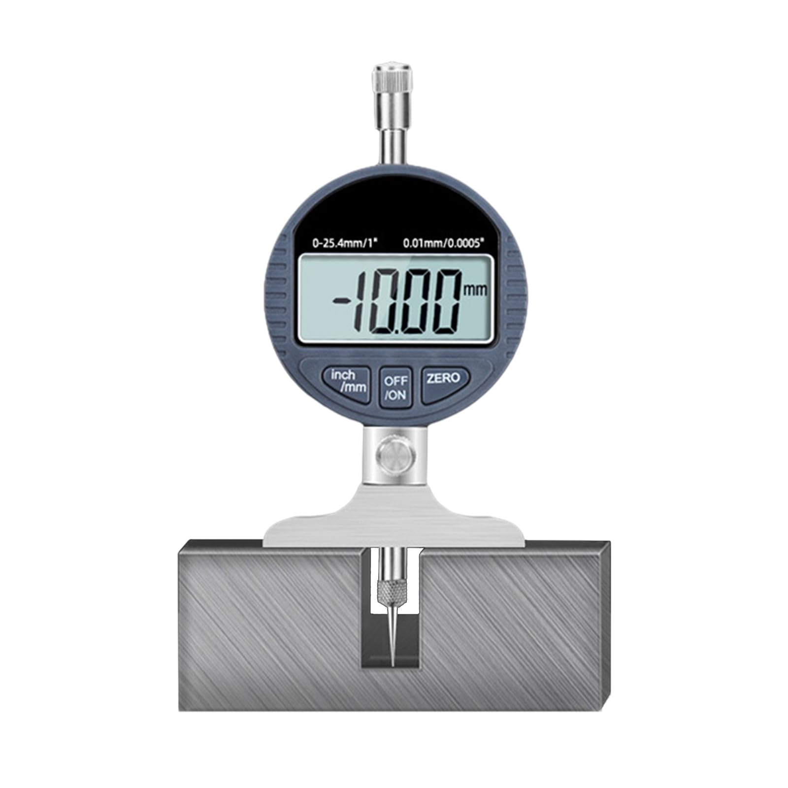 Digitales elektronisches Messgerät, LCD-Anzeige, Messbereich 0–25,4 mm, 0–12,7 mm