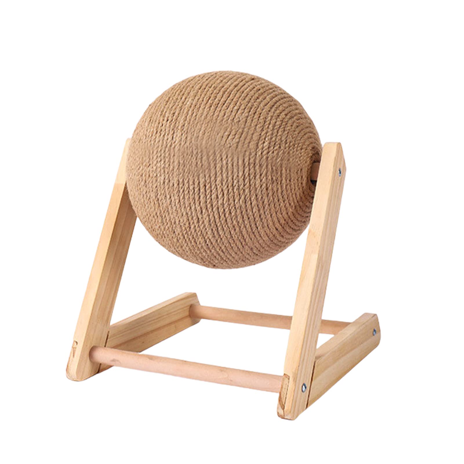 Katzenkratzer, Kratzball für Haustiere, Mehrere Funktionen Spielzeug Überlegenes Holzmaterial Katzenkratzball, Anspruchsvolle Handwerkskunst Langlebiger Sisal Kratzball für Katzen Kätzchen Welpen