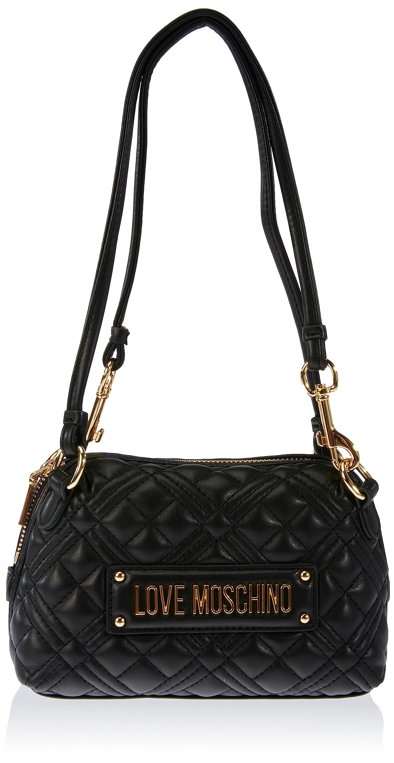 Love Moschino Damen Schultertasche, Nero