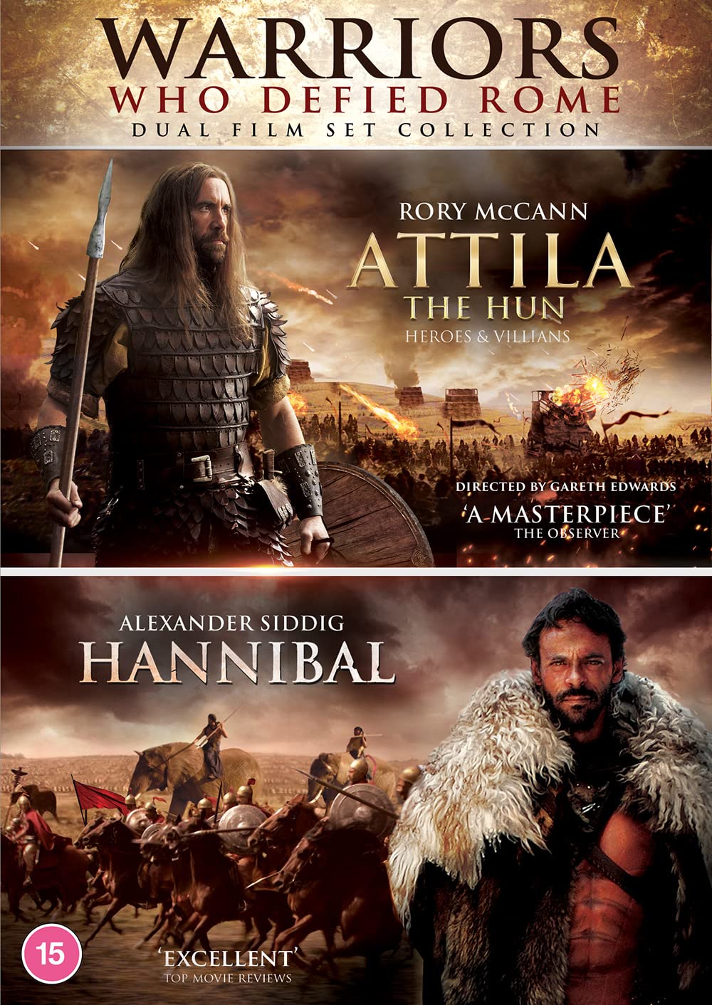 Warriors Who Defied Rome - Dual Film Set Collection (Attila the Hun / Hannibal) [DVD] [2021]