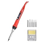 WLLKIY Elektrischer Lötkolben-Kit, LCD-Digital-Schweißstift, Lötkolben, Lötspitze, Zinnstift for Zuhause, Heimwerker, 80 W Sicher Und Stabil(908S KIT2)