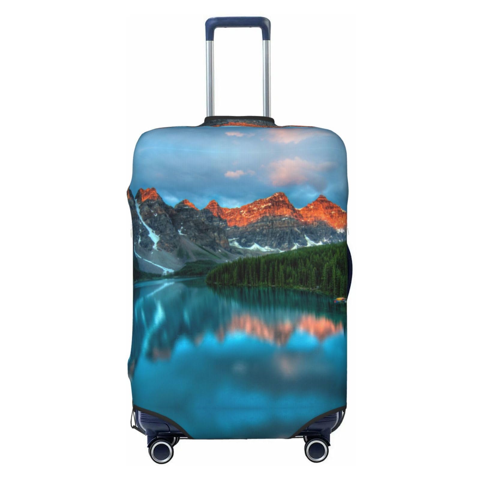 Miniks Banff National Park Reisegepäckabdeckung, robuster Koffer-Schutz, passend für 45,7 - 81,3 cm große Gepäckstücke, Größe XL, Schwarz, X-Large