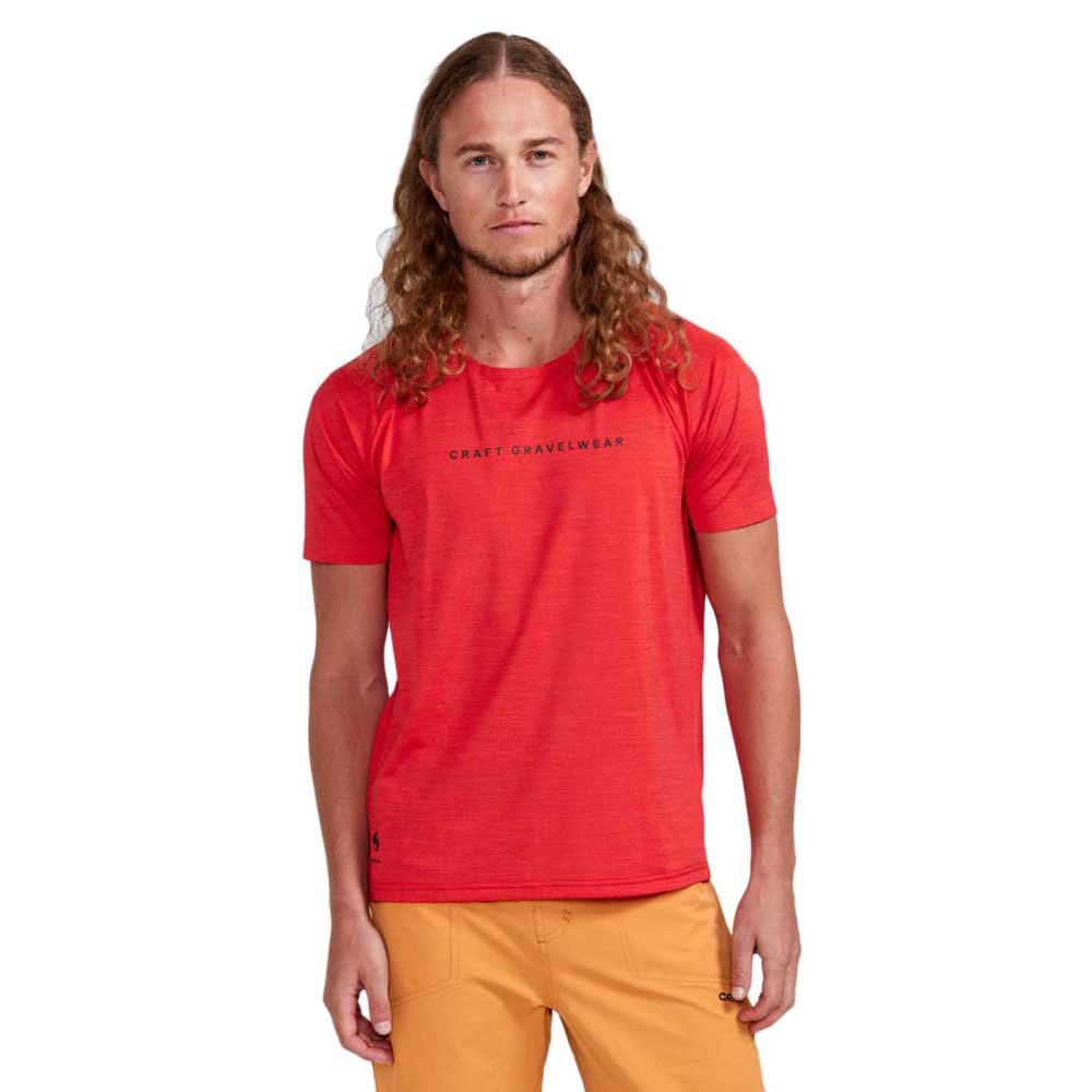 Craft ADV Gravel SS Tee M Reddish-Melange - L