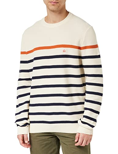 Merc of London Herren Bethersden Sweater, vanille, Large