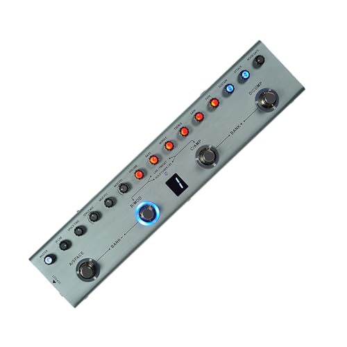 E-Gitarren-Pedal, Effektor, 3-Band-Equalizer, digital, mehrere Effekte, Gitarren-Pedal für E-Gitarre