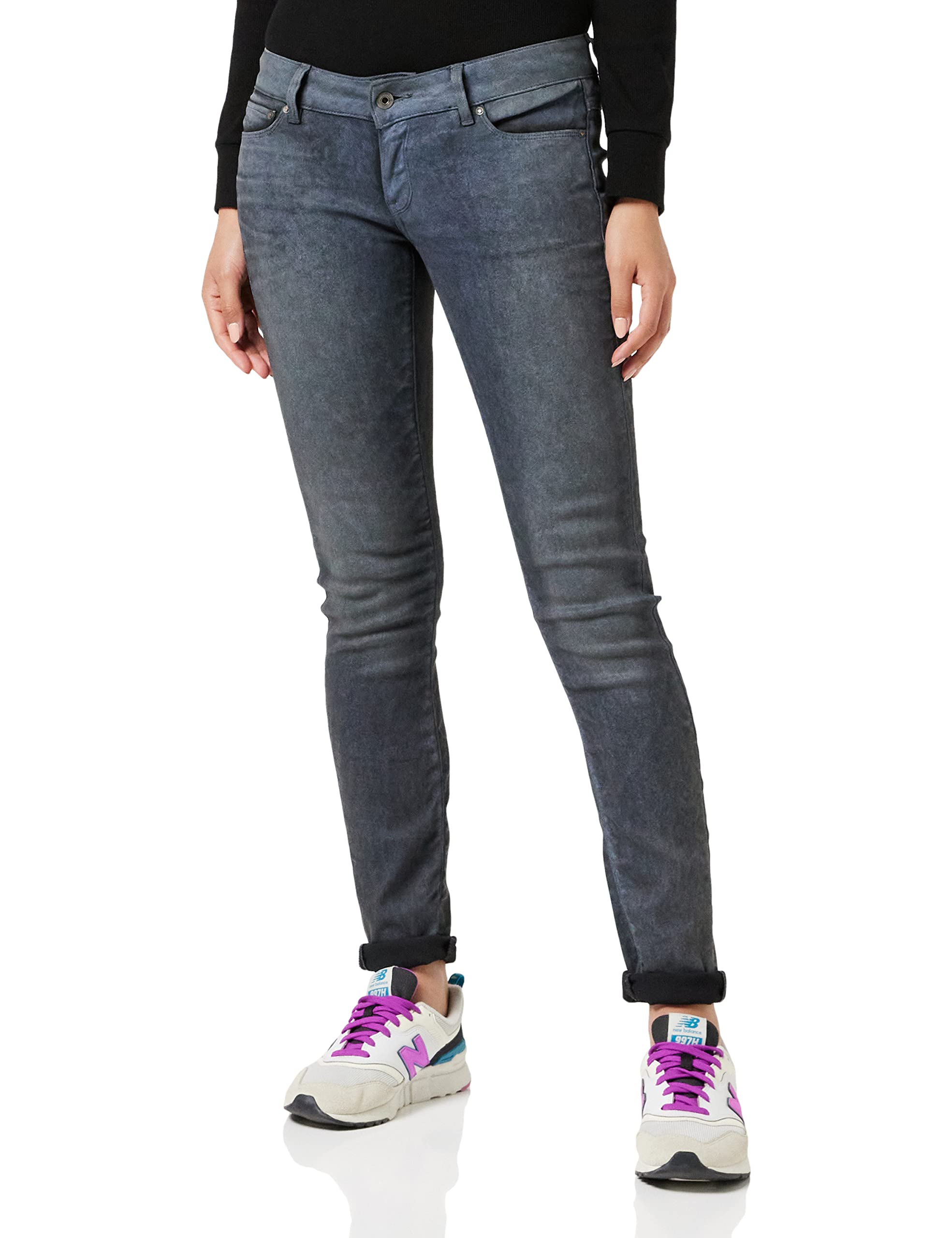 G-STAR RAW Damen 3301 Low Skinny Jeans, Mehrfarben (dk aged cobler 60878-7863-3143), 24W / 30L