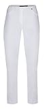 Robell Style BELLA09-7/8 Stoffhose Damen high Waist - Damenhose Power Stretch - Bengaline Stoff Hose mit Aufschlag und Gesäßtaschen - Bitte eine Größe Kleiner bestellen